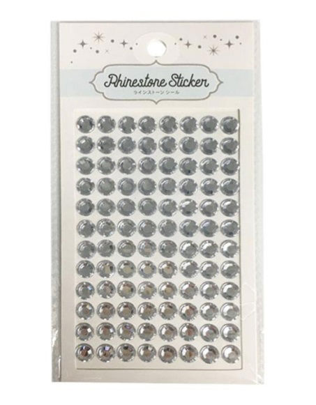 Rhinestone Seal Sticker, Silver - Assorted (1 pc) Size LL