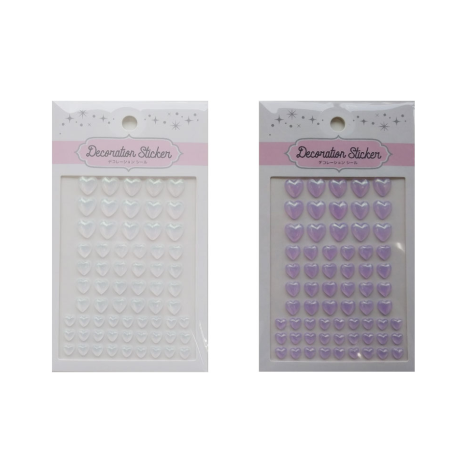 Decoration Seal – Heart Clear Lame DRS-6, Assorted (1 pc)