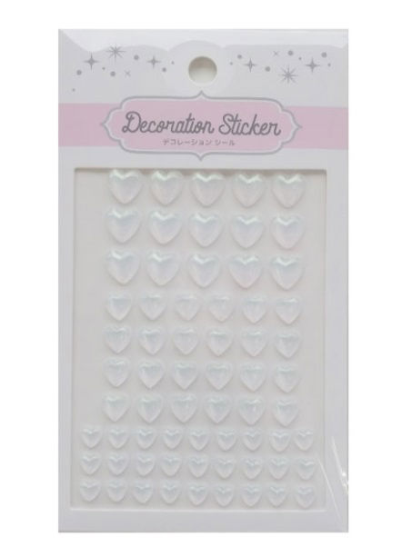 Decoration Seal – Heart Clear Lame DRS-6, Assorted (1 pc)