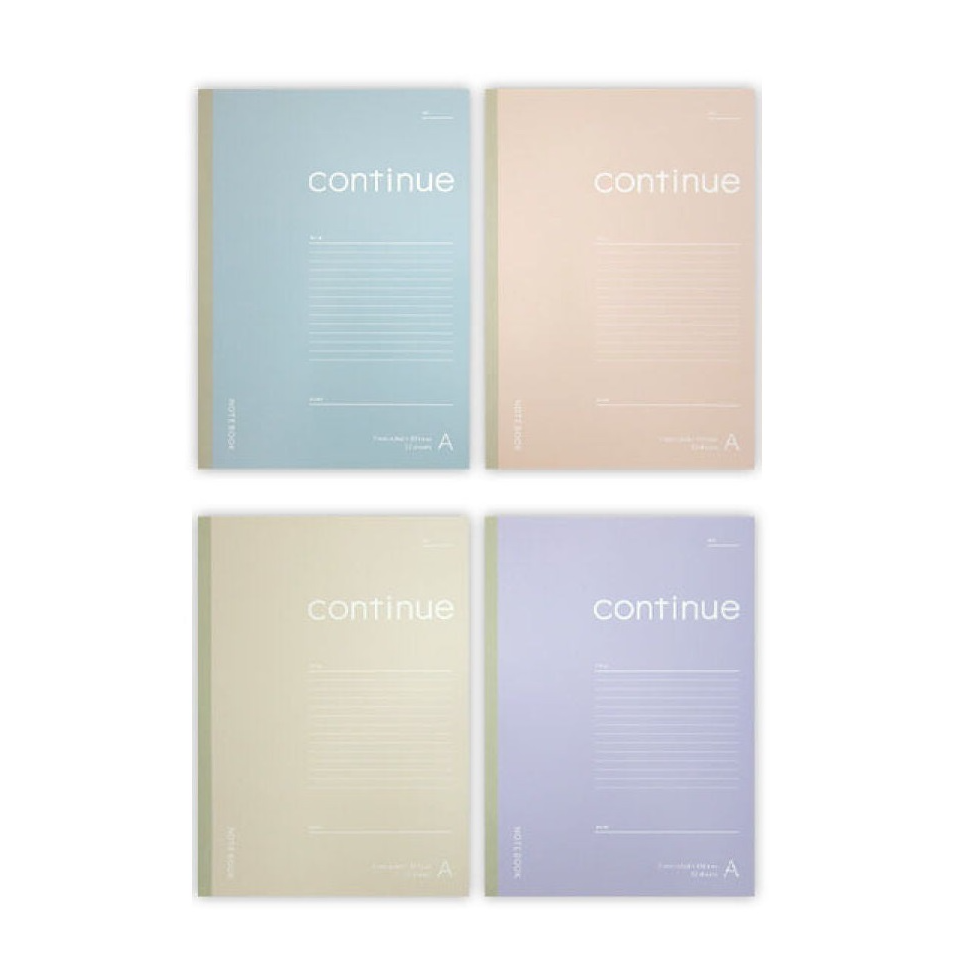 A4 Lined Notebook – 32 Pages, Smoky Theme -  Assorted (1 Pc)