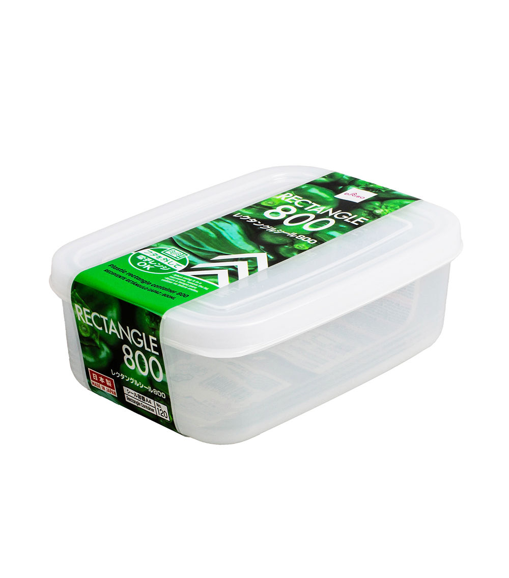 Rectangular 800ml Plastic Storage Pack