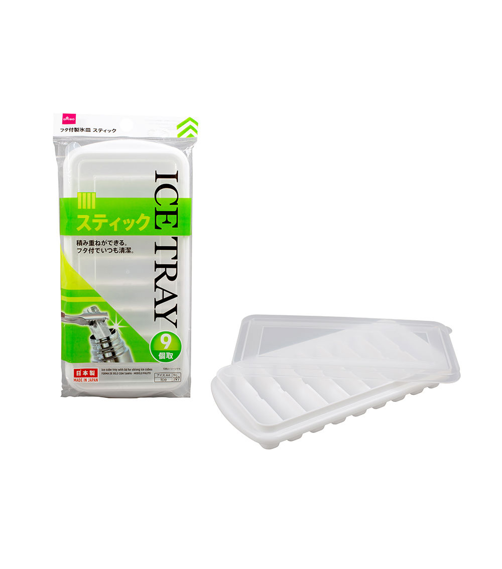 Ice Cube Tray with Lid for Oblong Cube Shape