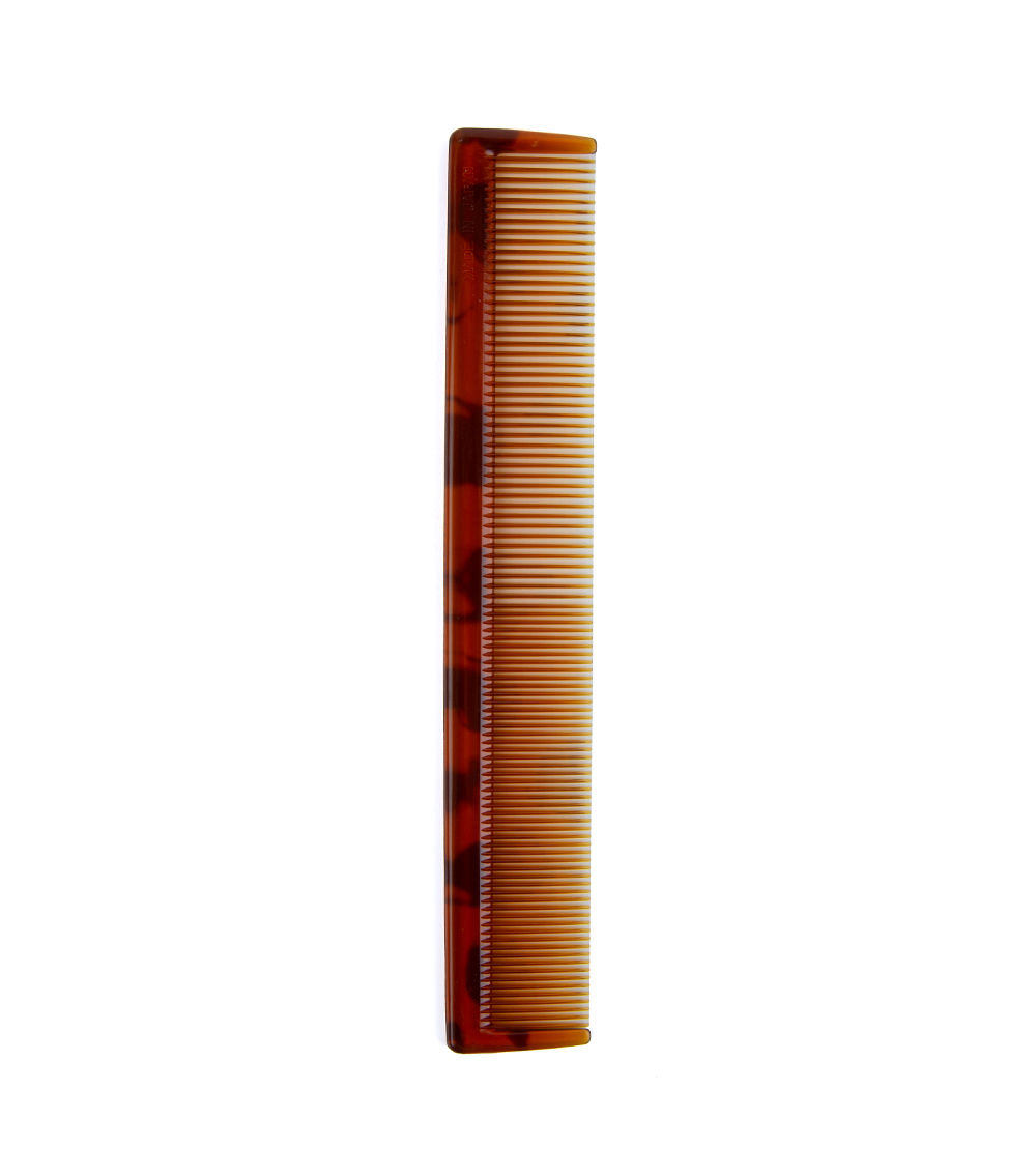 Tortoise Shell Color Bar Bar Comb - Brown