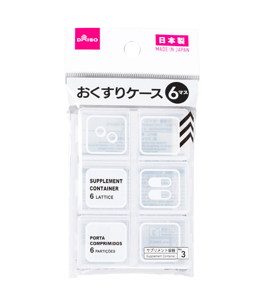 SUPPLEMENT CONTAINER -6 OMPARTMENTS-