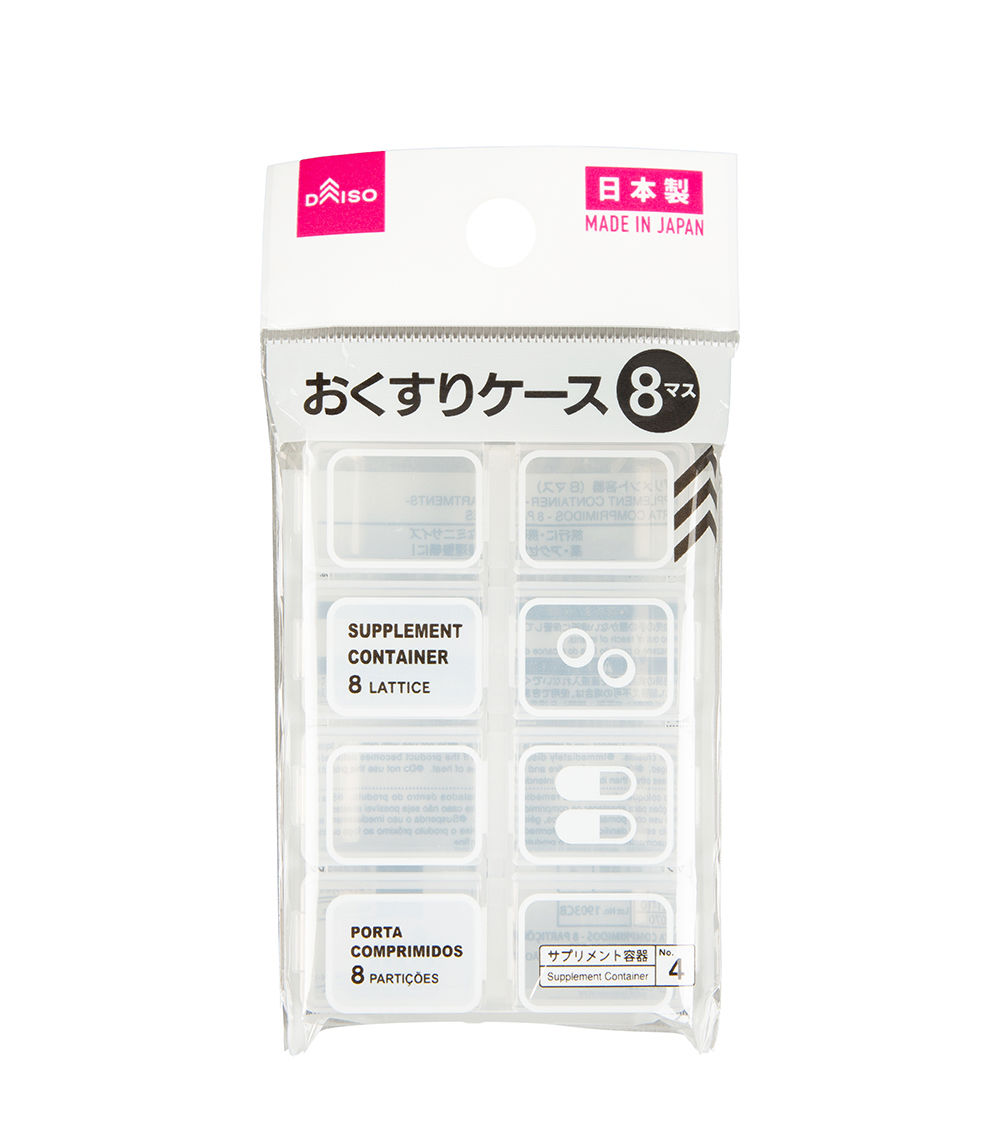 SUPPLEMENT CONTAINER -8 COMPARTMENTS-