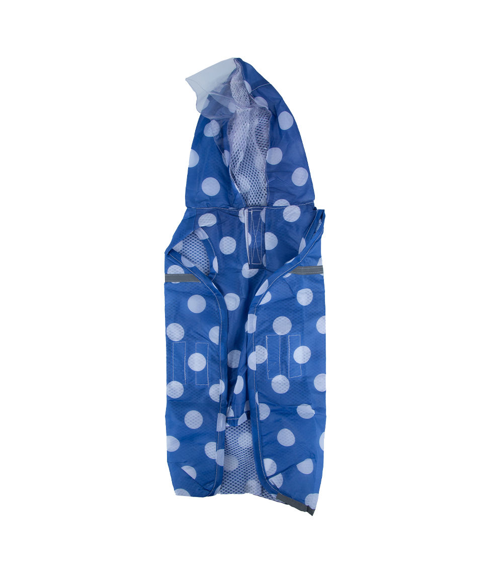 Dog Polka Dot Pattern Raincoat, Medium