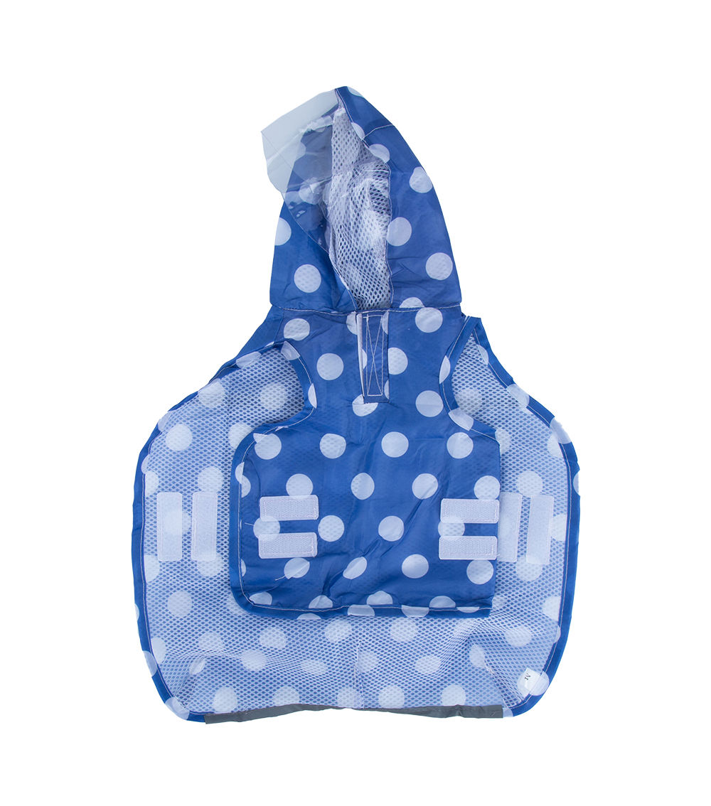 Dog Polka Dot Pattern Raincoat, Medium