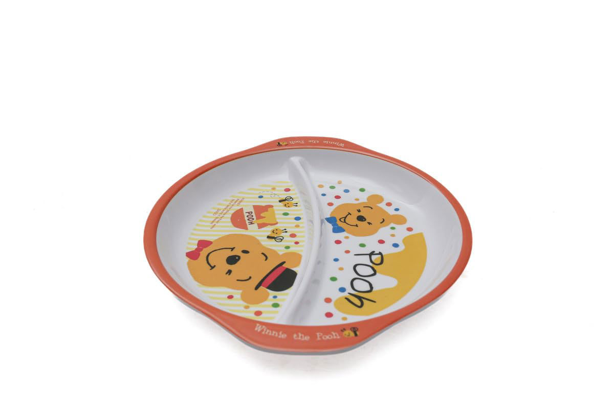 Melamine Plate with Compartments – Winnie the Pooh Design