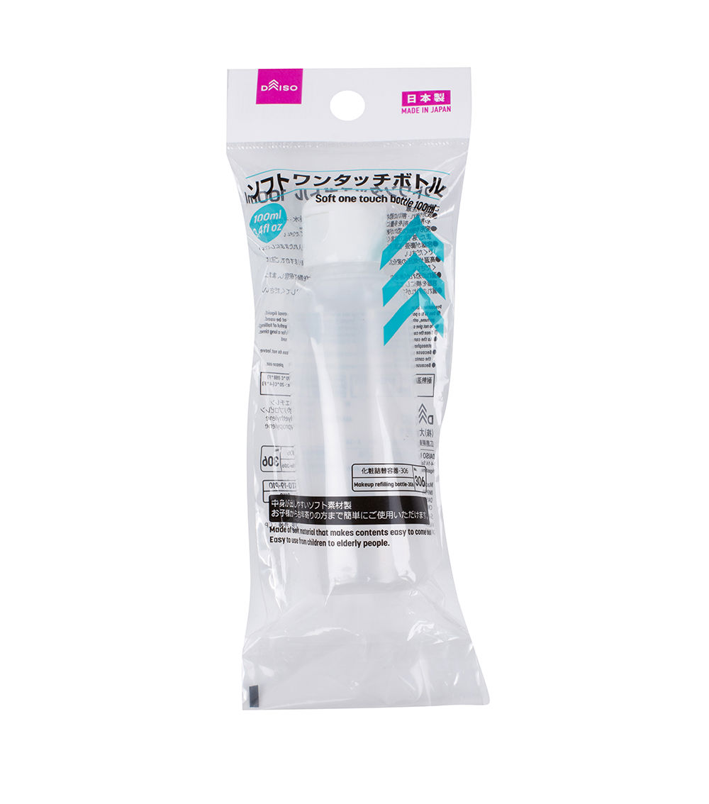 Soft One Touch Refill Bottle – 100 ml, Clear​