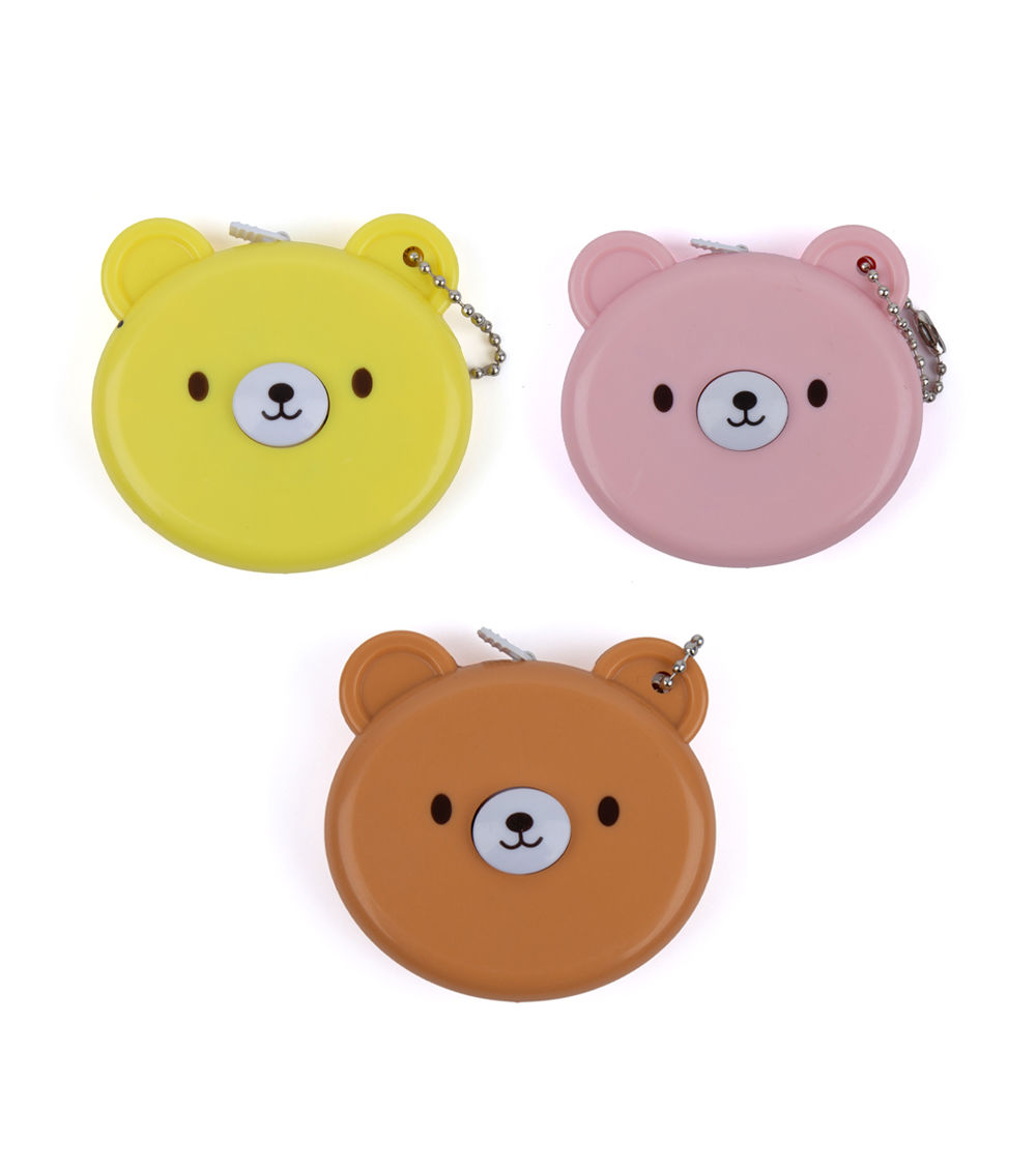 Bear-Shaped 200cm Tape Measure, Assorted (1 pc)