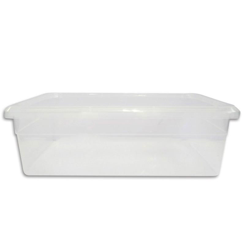 Storage case with lid (transparent, inner dimensions:16 x 29