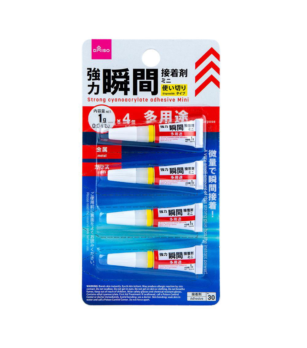 Mini Strong Cyanoacrylate Adhesive, White (4 pcs) - 1.18ml