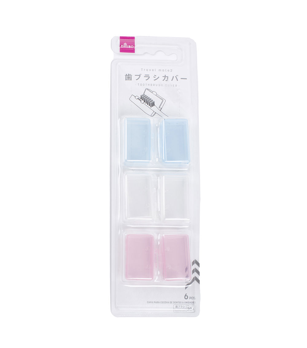TRAVEL MATE 2 TOOTHBRUSH COVER 6 PCS