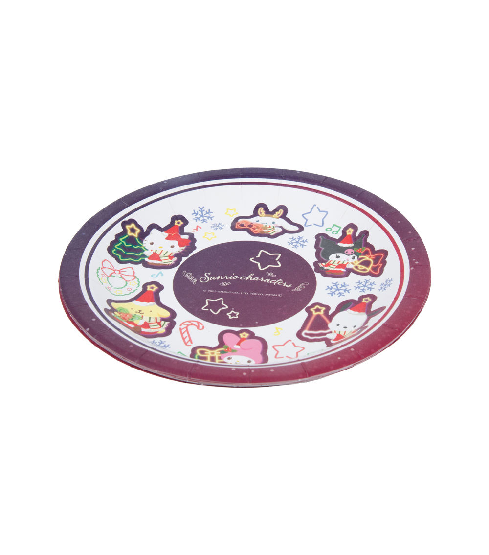 Sanrio Christmas Characters Paper Plate