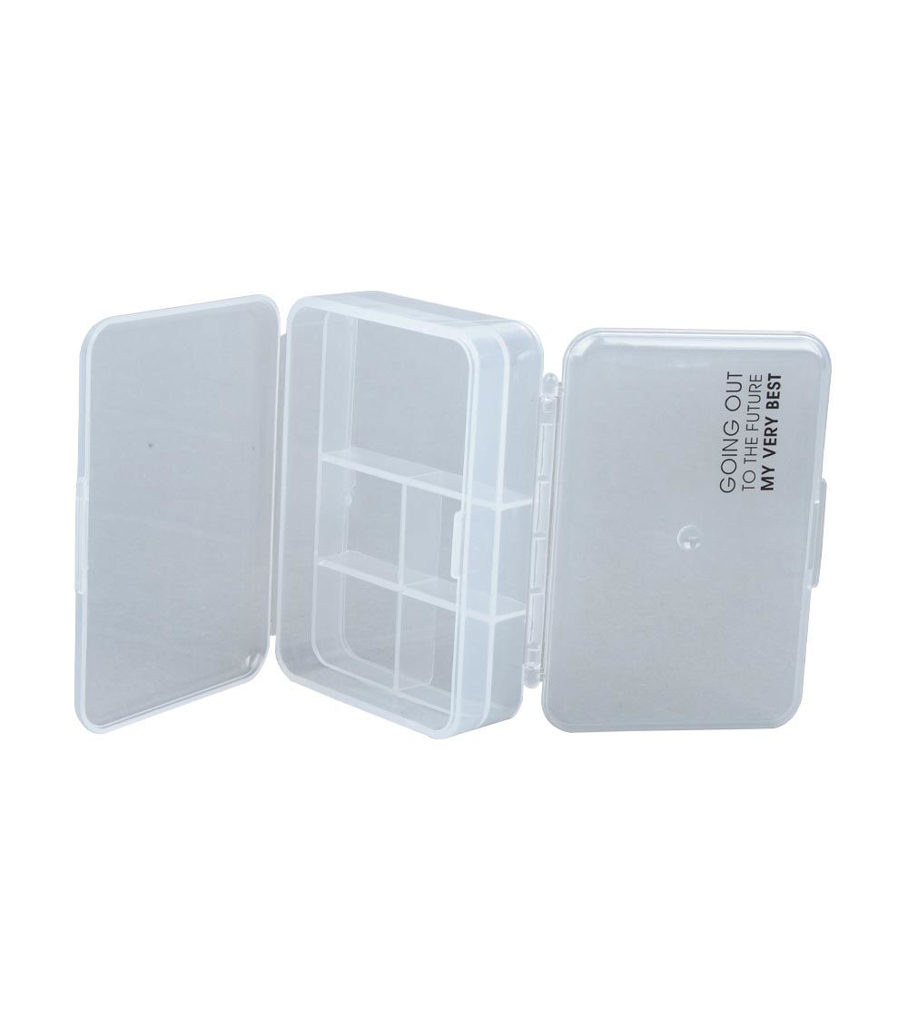 Double-Sided Pill Case, Clear (1 pc)