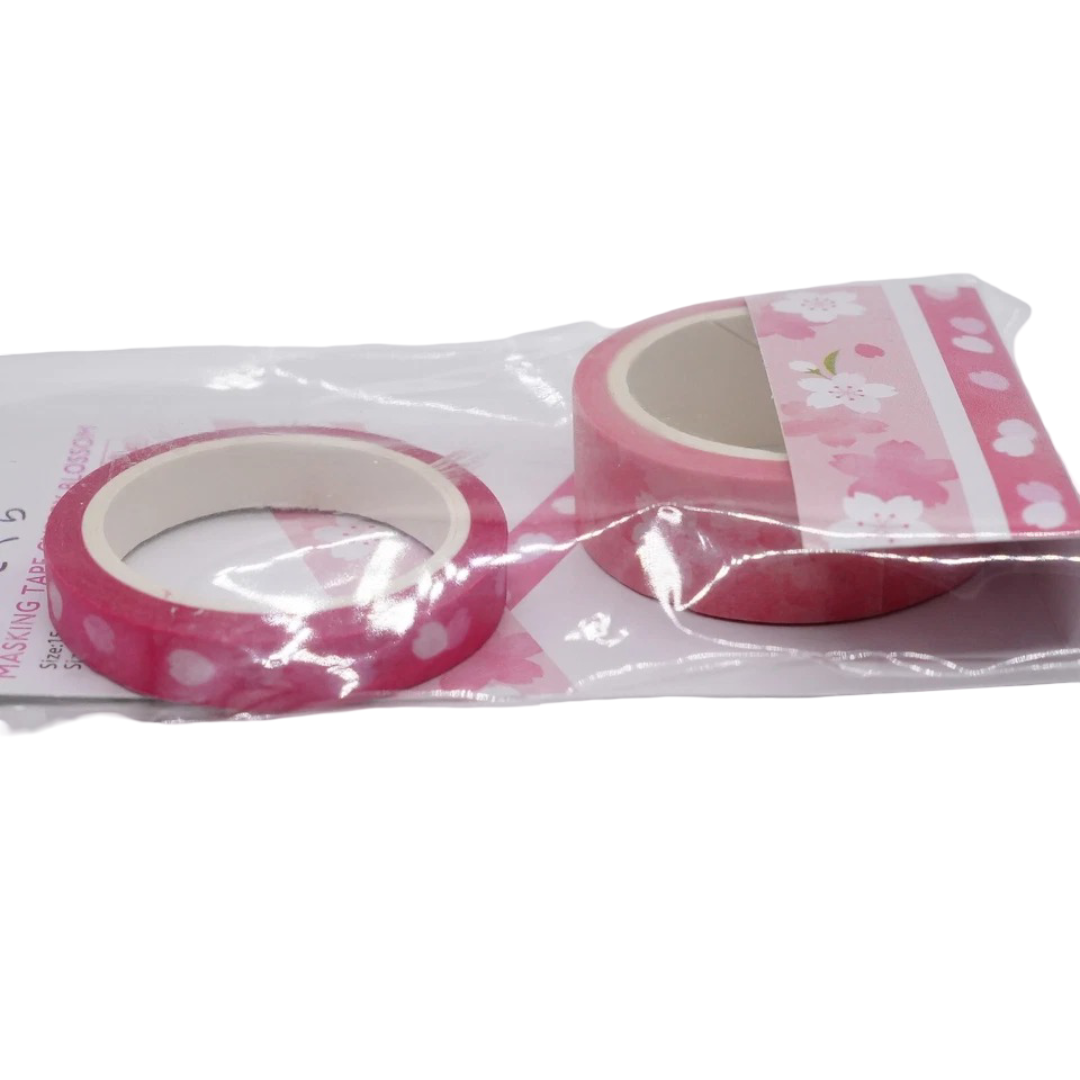 Cherry Blossom Masking Tape Set, Pink (2 pcs)