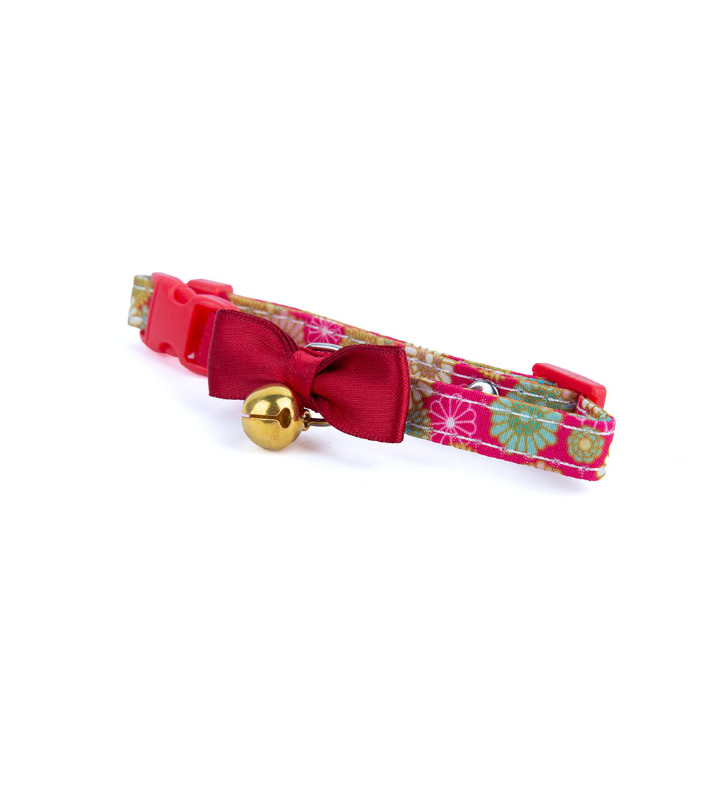 Cat Collar with Japanese Pattern (Pattern B), Assorted (1Pc)