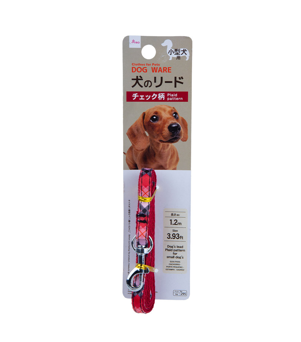Plaid Pattern Dog Lead for Small Dogs, Assorted (1Pc)