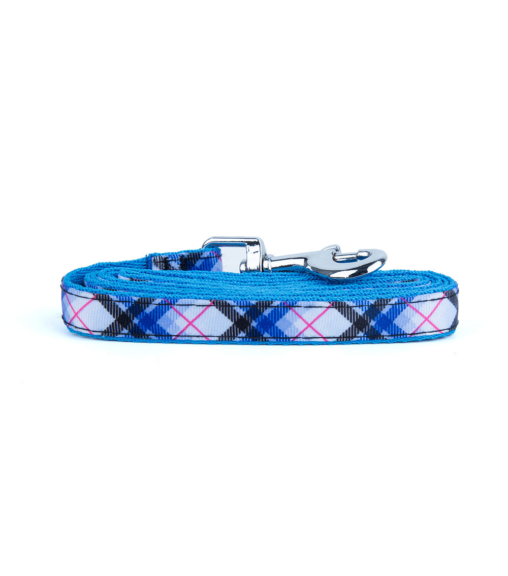 Plaid Pattern Dog Lead for Medium Dogs, Assorted (1Pc)