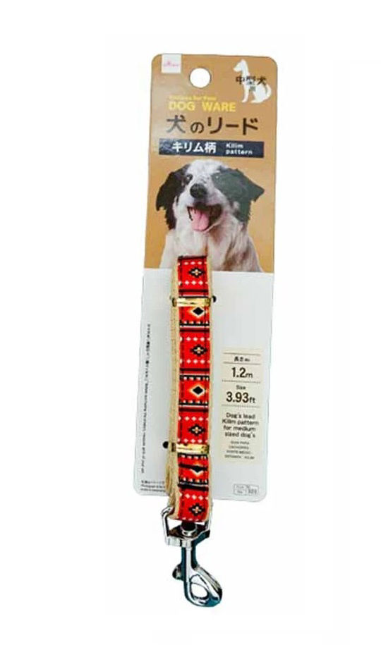 Kilim Pattern Dog Lead for Medium Dogs, Assorted (1Pc)