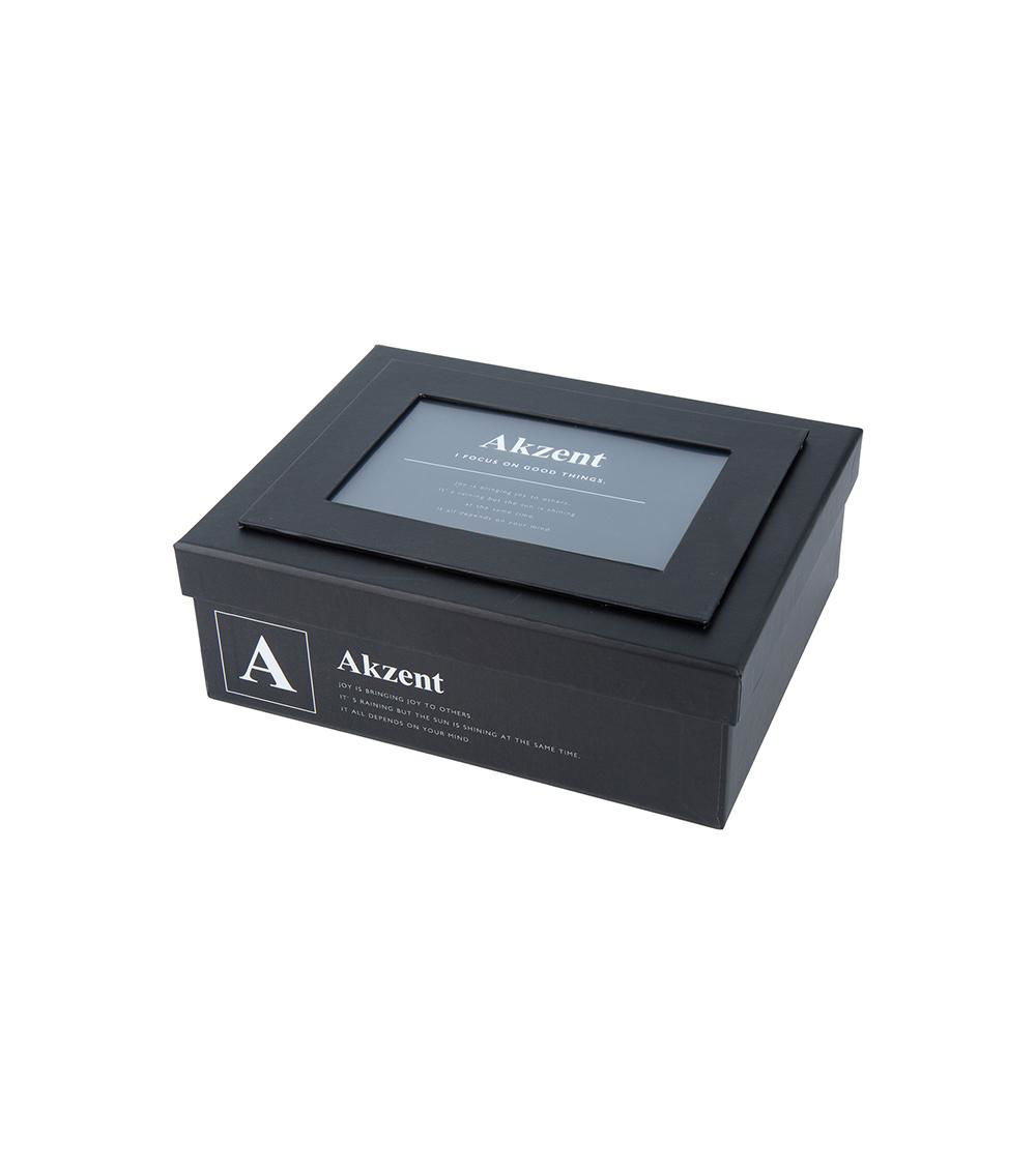 Paper Box with Photo Frame, Black (1 pc)