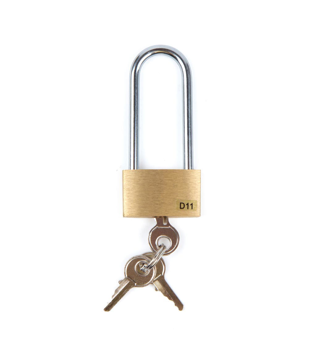 Hanging Long Type Padlock, Gold (1 pc) - 3cm