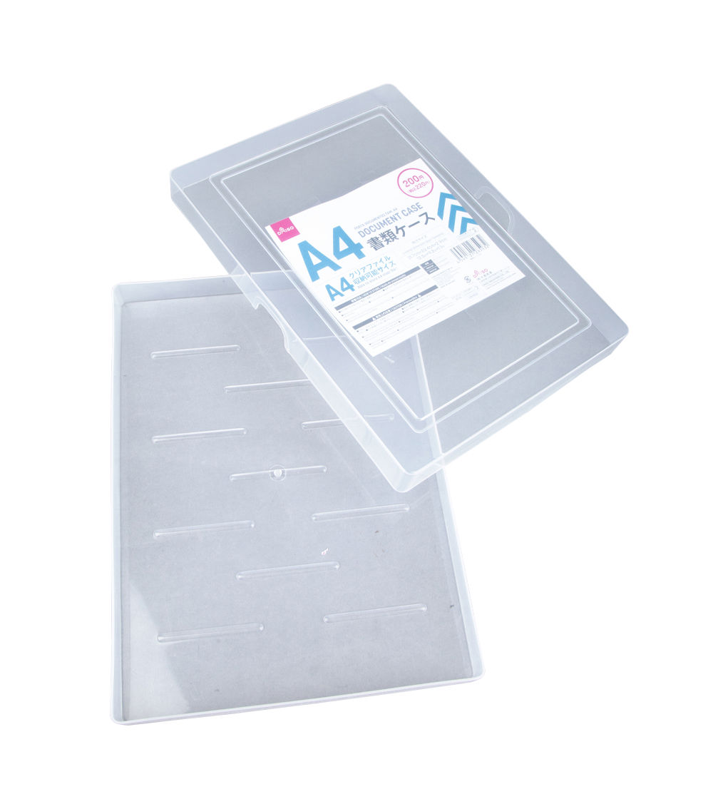 A4 Document Case – Portable File Organizer, Clear