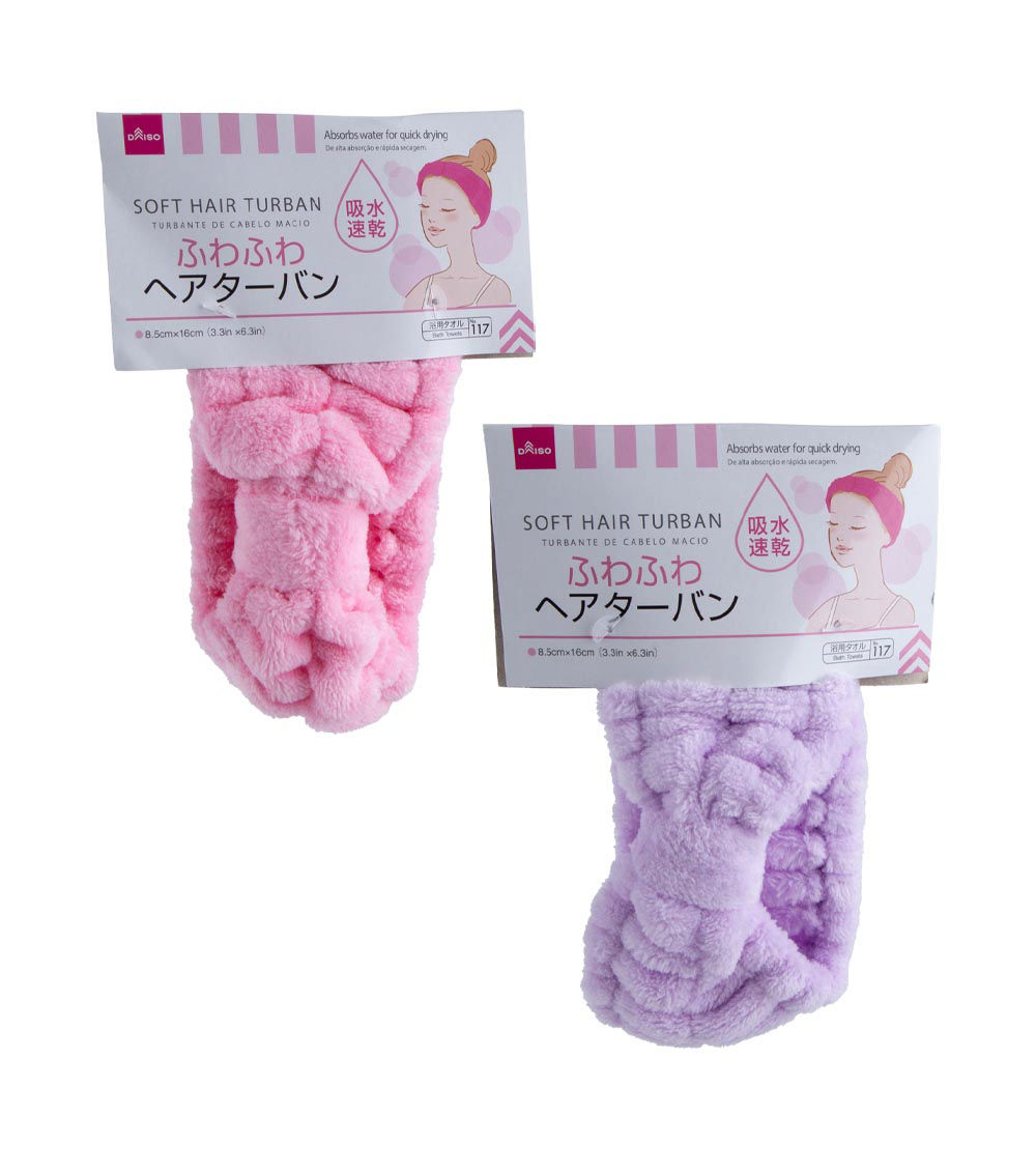 Fluffy Hair Turban, Assorted (1 pc)