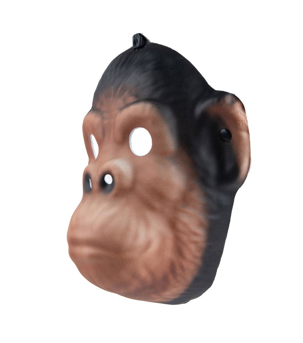 Chimpanzee Mask, Brown & Black (1 pc)