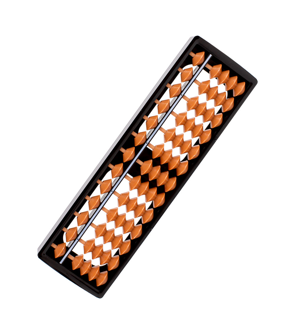 13-Digit Abacus – Classic Calculation Tool, Multicolor
