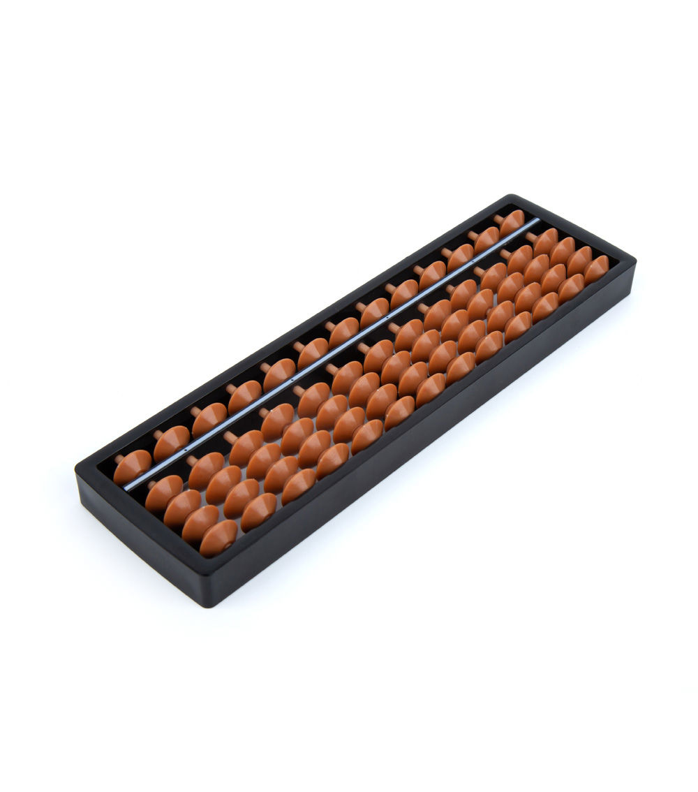 13-Digit Abacus – Classic Calculation Tool, Multicolor