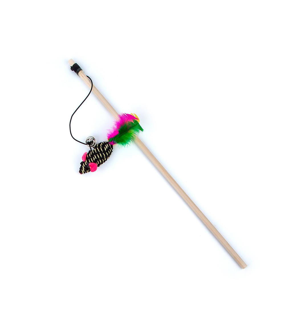 Cat toy with mouse and bell