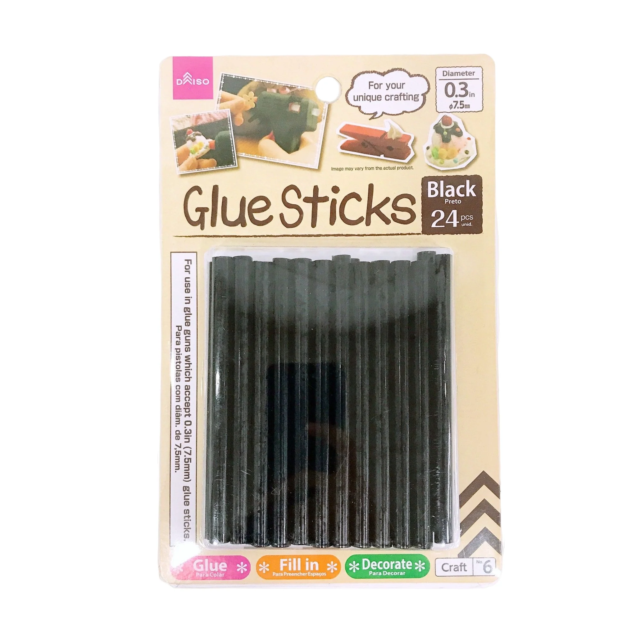 Hot Glue Gun Silicone Refill Sticks – Pack of 24