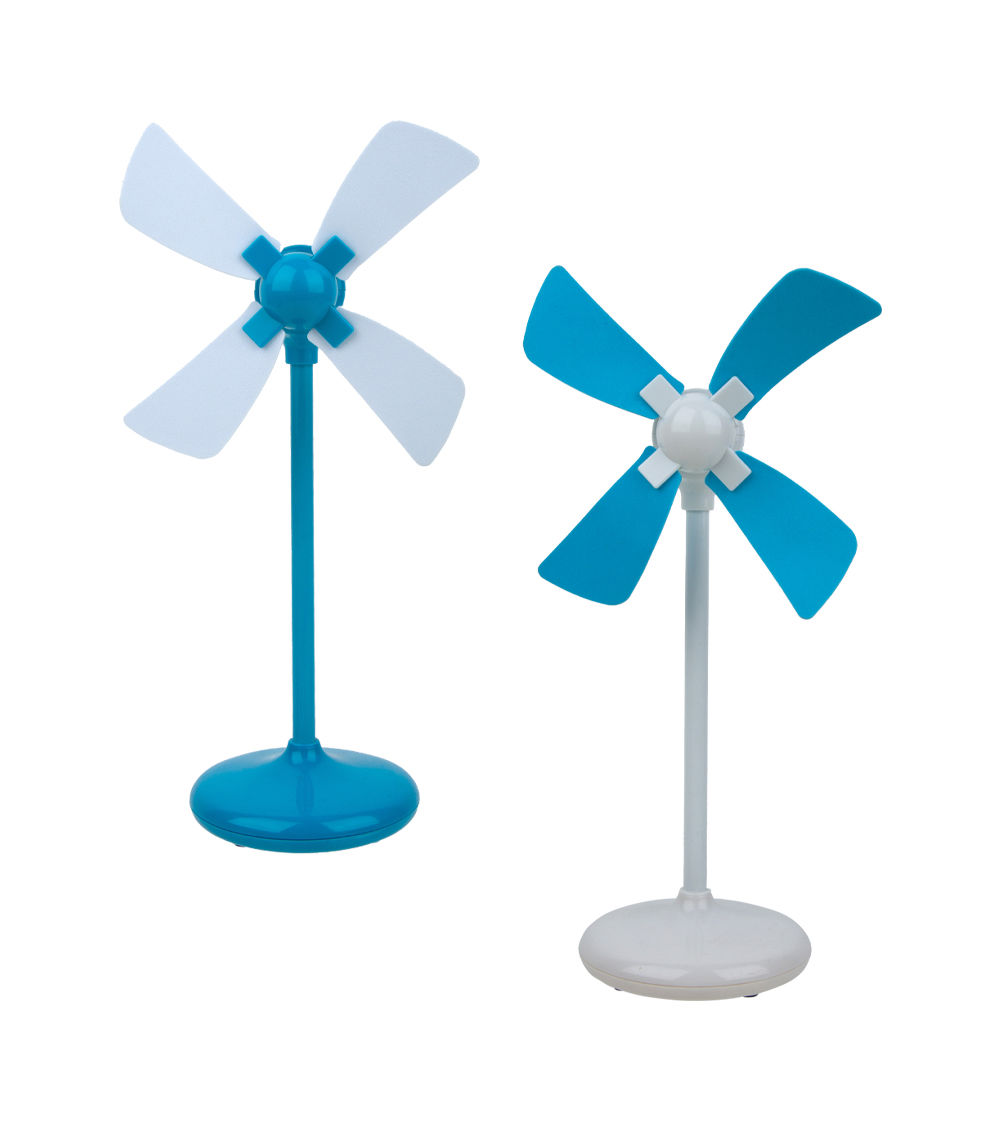 USB Pinwheel Style Desktop Fan, Assorted (1 pc)