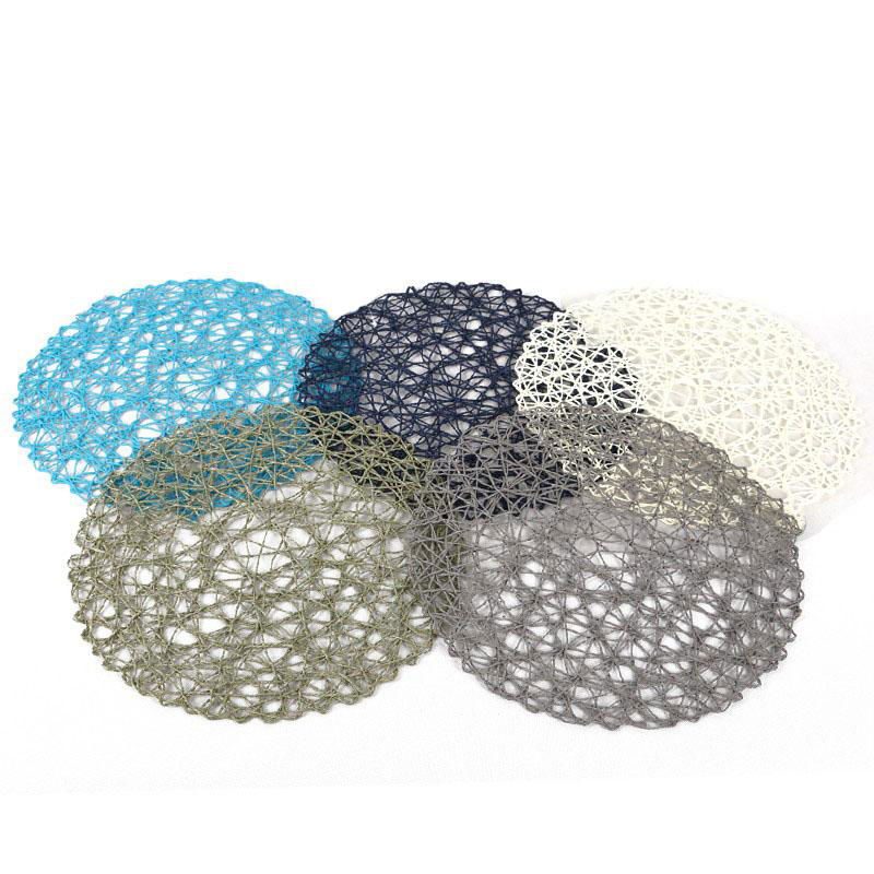 Decorative Round Paper Placemats – Assorted Colors