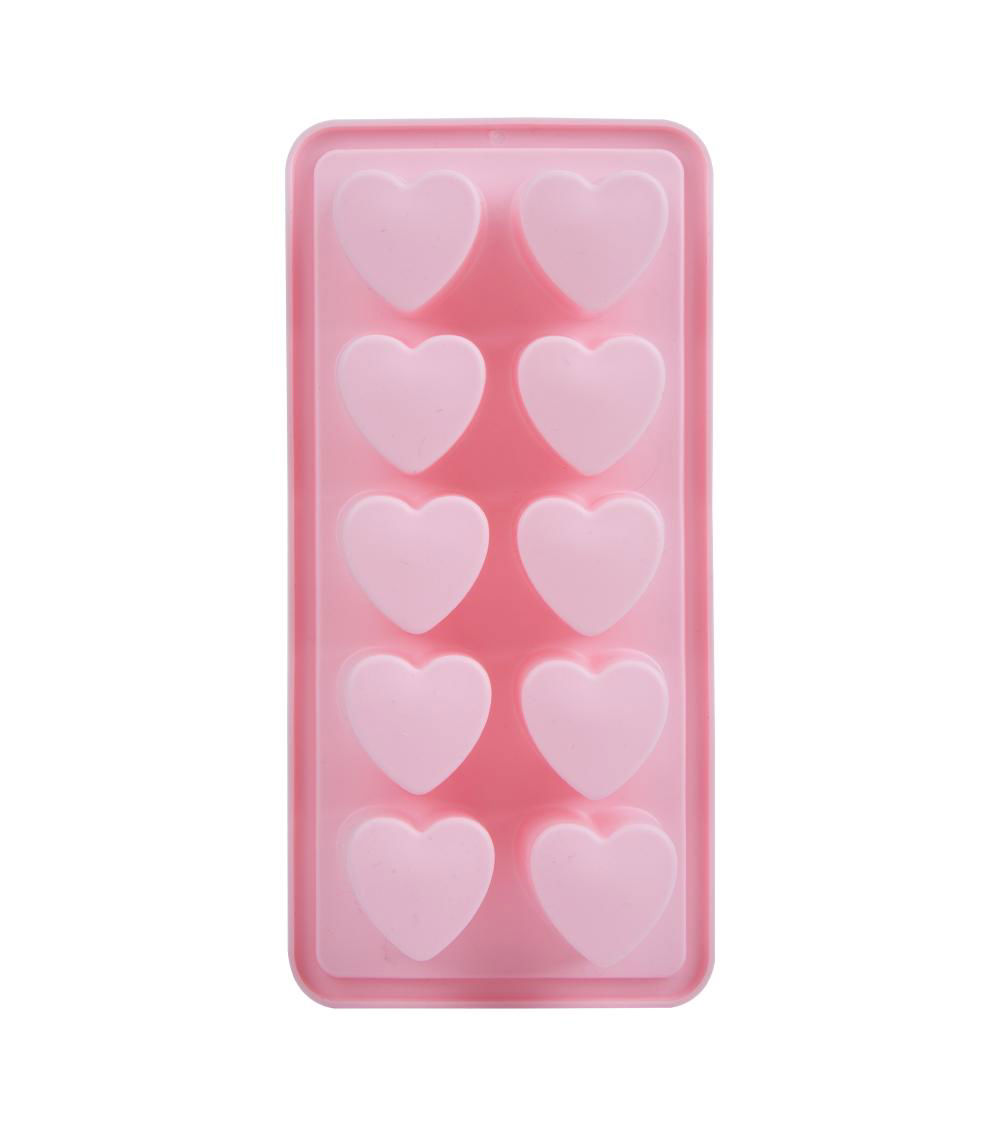 Silicone 10 Heart Ice Tray