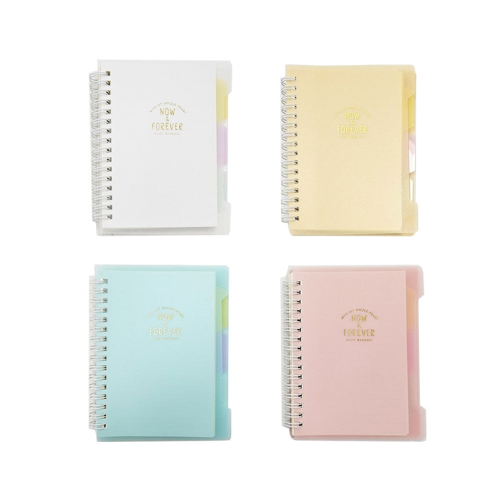 A6 Spiral Notebook with Index Tabs – 80 Pages