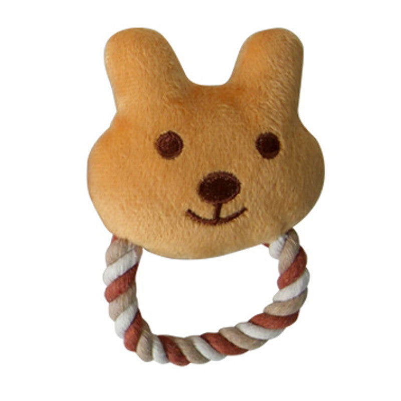Plush Animal Rope Toy (Frog/Bear)