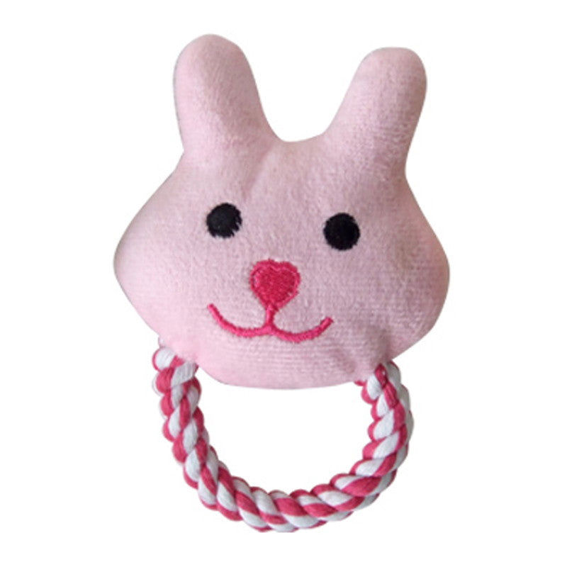 Plush Animal Rope Toy (Frog/Bear)