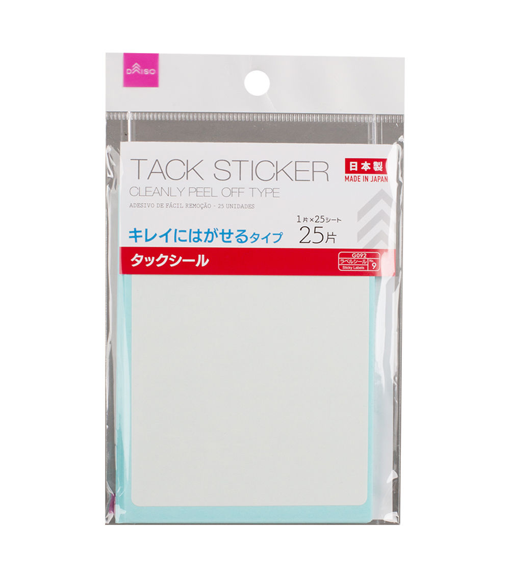Tack Stickers – Peel-Off Type, 25 Pieces