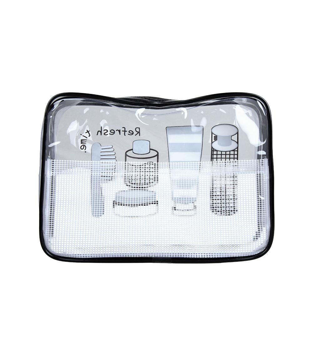 Travel Mark Pouch, Clear & Black (1 pc)