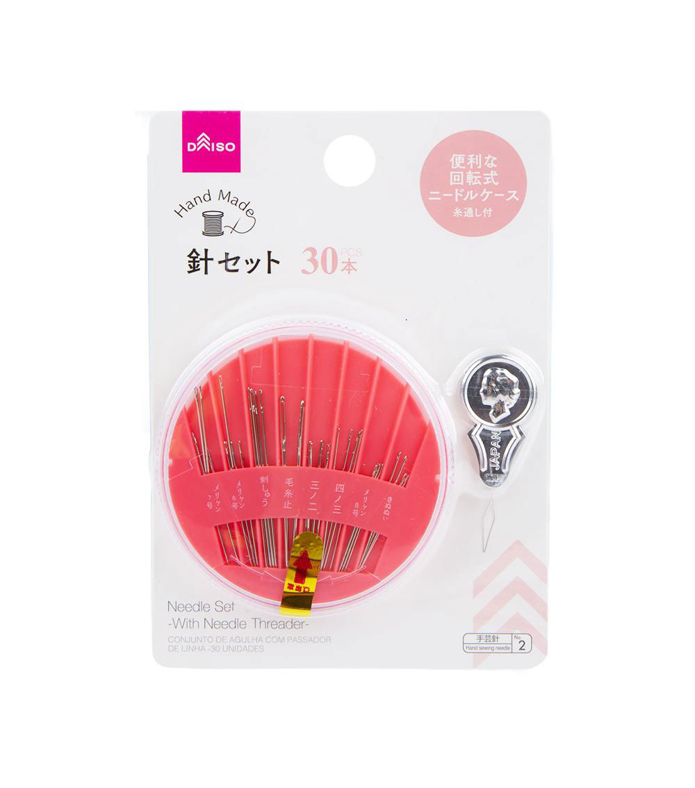 Needle Set with Threader, Assorted (30 pcs) - 1 Set