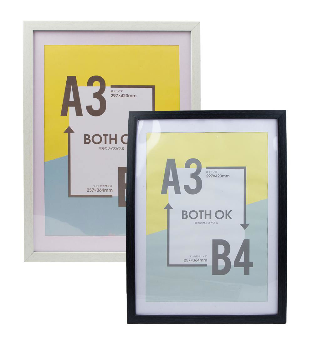 CLASSIC FRAME WHITE.BLACK A3