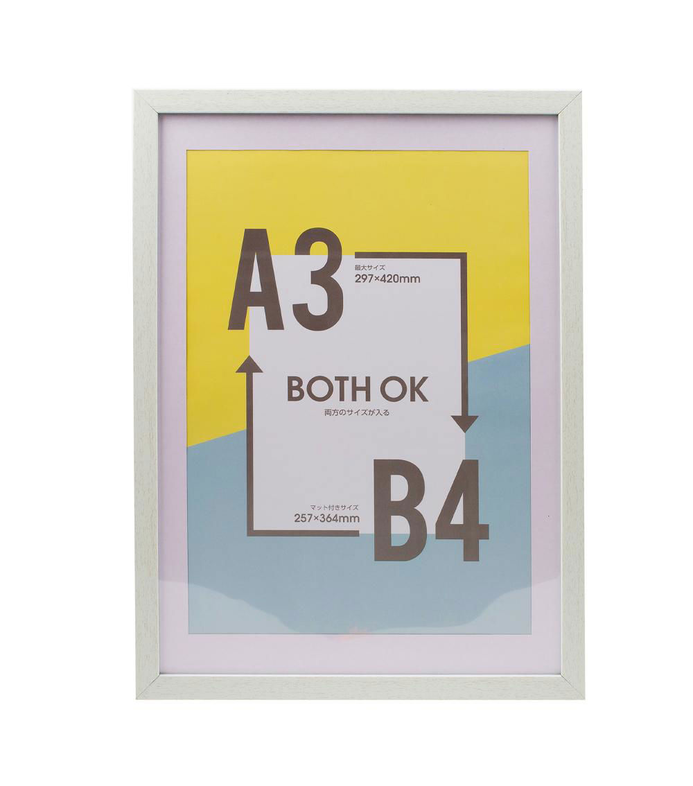 CLASSIC FRAME WHITE.BLACK A3