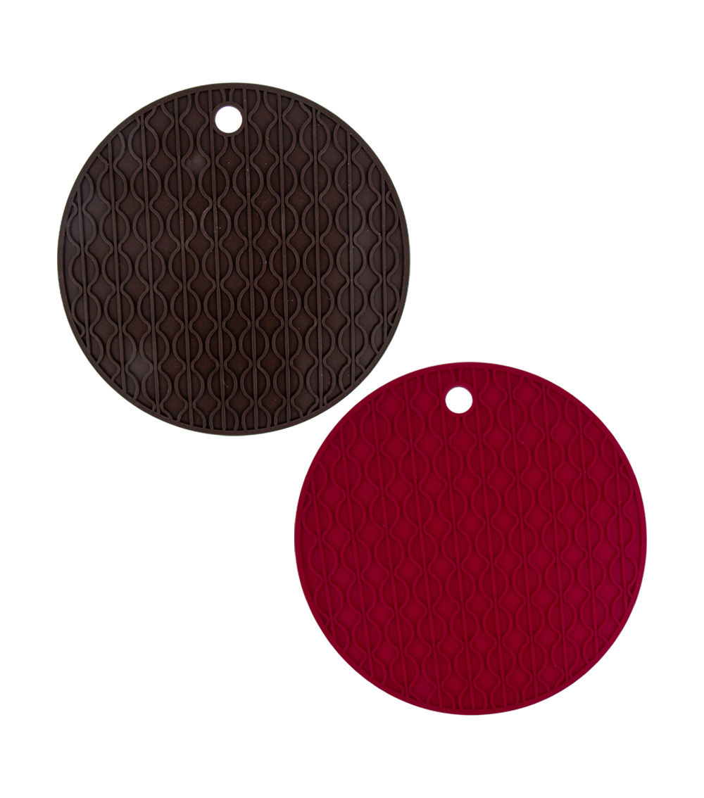 Round Silicone Pot Stand and Oven Mitt