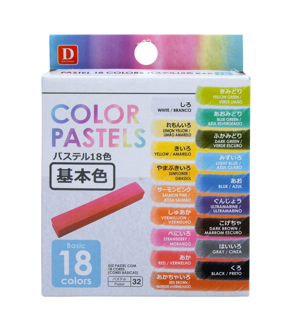 Pastel Colors Set of 18 - Basic Shades