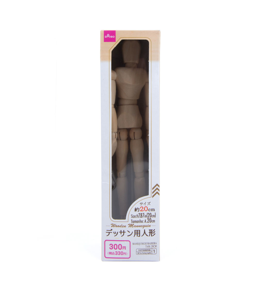 Wooden Mannequin – Cream 20cm (7.9 Inches)