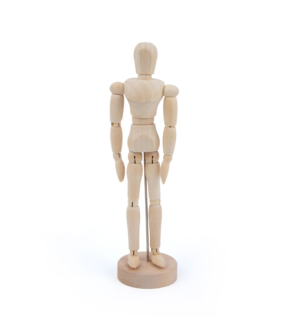 Wooden Mannequin – Cream 20cm (7.9 Inches)