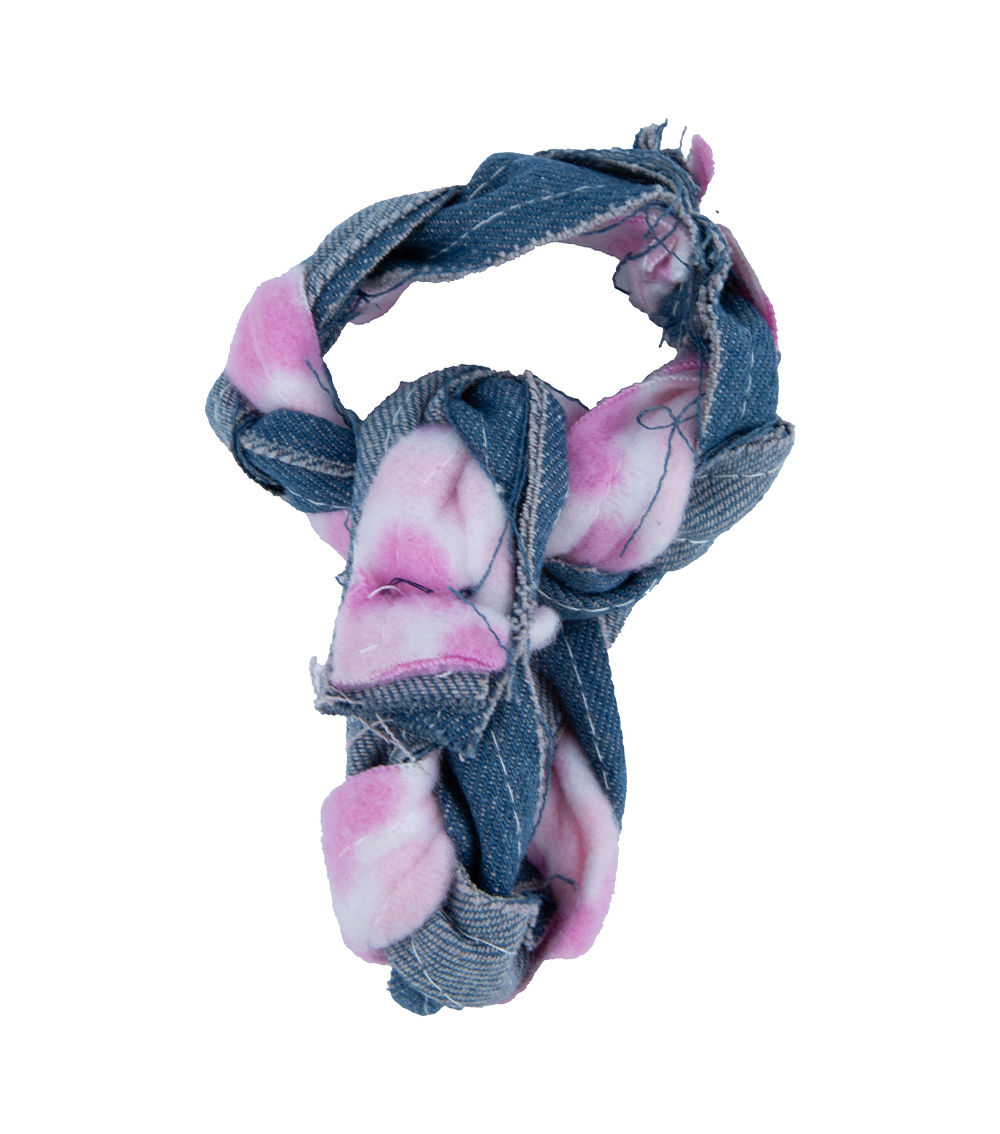 Pet Toy Biting Rope Denim Bone – Durable Chew Toy for Dogs