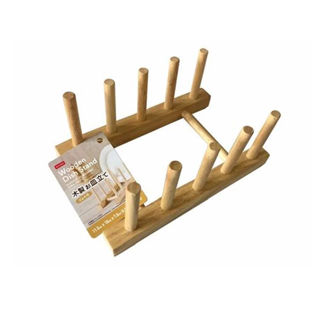 Wooden Dish Stand – Natural Finish